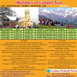 Wonders of Ladakh Tour