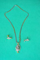 American Diamond Pendant Set By gargi jewels for girls and women